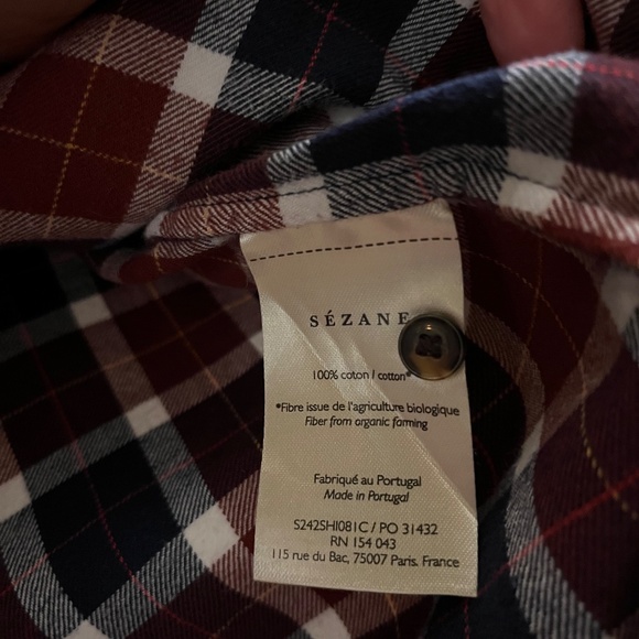 Sézane Max shirt in flannel - Picture 3 of 3
